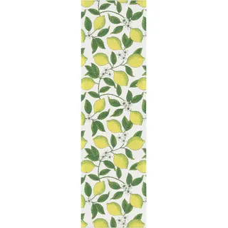 ekelund tischläufer tischdecke citroner / zitronen 35 x 80 cm 100% bio-baumwolle