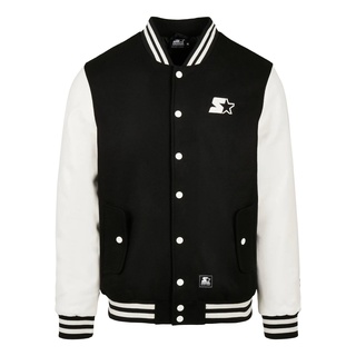 Collegejacke STARTER "Herren Starter College Jacket" Gr. XL, schwarz-weiß (black, white) Herren Jacken Übergangsjacken