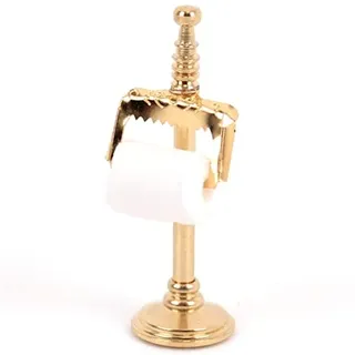 Reutter Porzellan - Toilettenpapierhalter, Miniatur, 5er Pack, Gold, Klassisch, Minimal, Porzellan