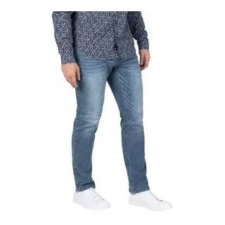 TIMEZONE Herren Jeans SLIM EDUARDOTZ Mid Waist Slim Fit T2 70064.3791-6457 Blau Wash W 40 L 34
