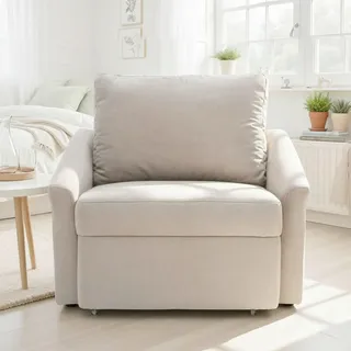 Mid.you Schlafsessel Relax Box, Silber, Kunststoff, Uni, 108x86x96 cm, FSC Mix, Liegefunktion, Wohnzimmer, Sessel, Schlafsessel