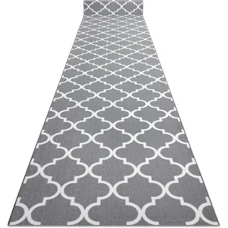 RugsX Läufer Antirutsch 100 Teppichläufer 100 x 300 cm Grau