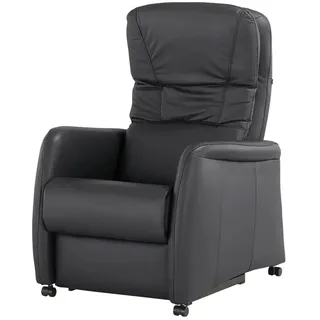 Hukla Ledersessel  Tobias , schwarz , Maße (cm): B: 75 H: 105 T: 88.0