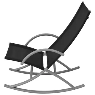 vidaXL Schaukelstuhl 53 x 92 x 86 cm schwarz 2 St.