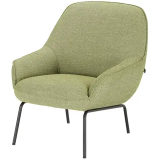 hülsta Sofa Sessel aus Flachgewebe HS 482 ¦ grün ¦ Maße (cm): B: 76 H: 83 T: 83