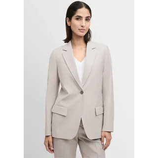 Jackenblazer CINQUE "CILIGHT", Damen, Gr. 42, beige, Web, Obermaterial: 53% Polyamid, 43% Schurwolle, 4% Elasthan, regular fit normal, V-Ausschnitt, eingesetzt,Ärmel ohne Ärmelschlitz gerader Abschluss mit Knöpfen, Blazer, Mit Markenlabelplättchen