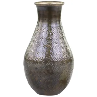 Chic Antique Antique Messing Vase , H19 x Ø9 cm, antique messing