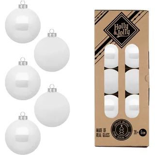 Holly & Jolly Holly & 6 cm, 20 Stück Pure White,
