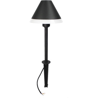 Arnusa LED Gartenleuchte modern 65 cm Außenlampe mit Erdspieß warmweiß Gartenlampe Wegeleuchte Aluminium mit 220V Anschlusskabel