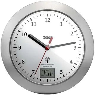 MEBUS 41124 Wanduhr - White - One Size