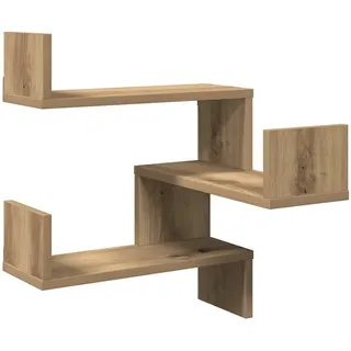 vidaXL Wand-Eckregal 40 x 40 x 49,5 cm Braun