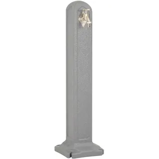 vidaXL Wasserzapfsäule 1-tlg hellgrau Steinoptik