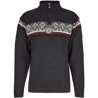 Dale of Norway Moritz Masc Sweater darkcharcoal raspberry black (E) S