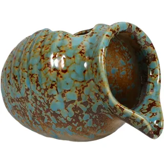 YOSADIER Wasserspeier Keramikgefäß mit Zirkulierendem Wasser und Offenem Design für Gartenlandschaft und Innenbereich als Dekorativer Wasserbrunnen und Gartenbrunnen Behälter