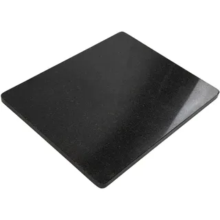 Lovdeco Schneidebrett aus Granit, für Küche, große schwarze Marmorplatte, Geschenk mit rutschfesten Füßen, 40,6 x 50,8 cm, 1 Stück
