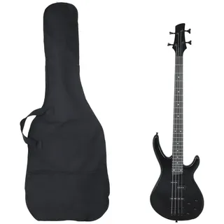 vidaXL E-Bass für Anfänger mit Tasche Schwarz 4/4 46\""