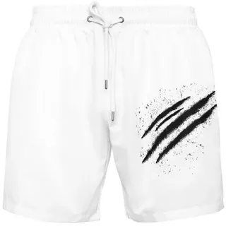 PLEIN SPORT Badehose Badehose weiß XS
