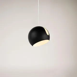 s.luce Ball 1-flg. Ø 20 cm rund schwarz/weiß