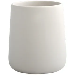 Zahnputzbecher 'Maonie' Keramik weiß Ø 8,5 x 10 cm