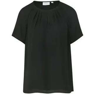 Comma, Kurzarm-Bluse schwarz 38