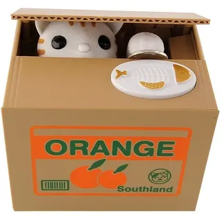 Elektronische Spardose Katze, Gelddose für Kinder & Erwachsene, Sparbüchse