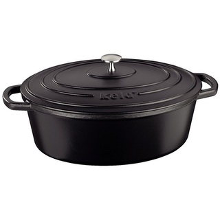 Kela Calido Bräter 33 x 26 cm oval schwarz