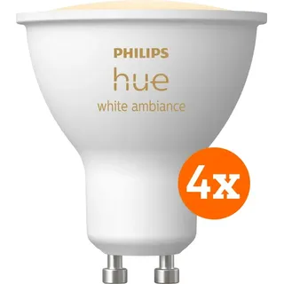 Philips Hue White Ambiance GU10 4er-Pack