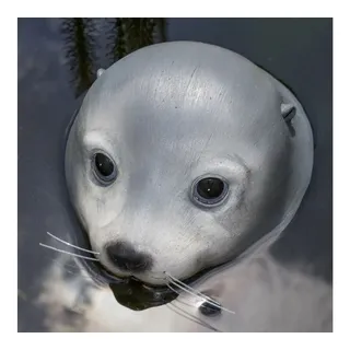 Boltze Schwimmfigur Poggy 16 cm Grau