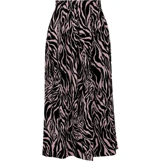 QS Midi-Rock Gemusterter Schwarz/Pink 36