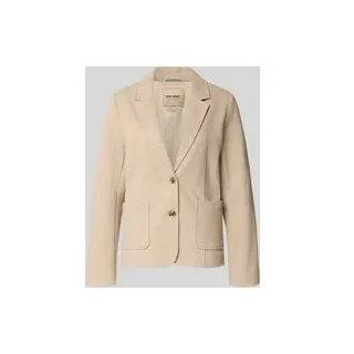 Regular Fit Blazer mit Viskose-Anteil Modell 'Vega Daisi', Beige Melange, 34