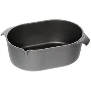 AMT Gastroguss Bräter 32 x 22 cm, 11 cm hoch, Bratentopf, induktionsgeeignet, Lotan® Antihaft-Veredelung, Gusspfanne (Aluguss), AMZN-I-3222