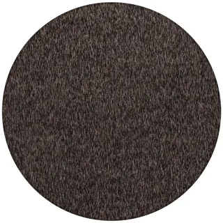 KADIMA DESIGN AMMER Kurzflorteppich 160 x 160 cm Braun