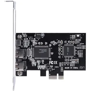 FireWire Video Capture PCIE-Karte für Desktop-Tower-PC, 2,5 Gbit/s 1394a IEEE 1394 Controller PCI Express-Karte mit Firewire-Kabel