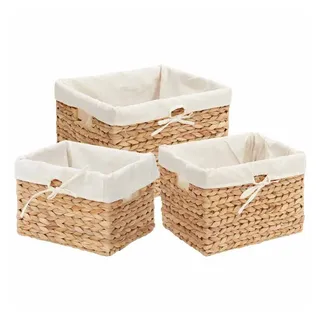 vidaXL Aufbewahrungskorb 3 pcs 35 x 30 x 25 cm Braun