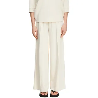 Comma, Fließende Wide-Leg-Hose Beige 42