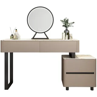 JVmoebel Schminktisch Luxuriöser Kosmetiktisch mit eleganter Oberfläche und Stauraum (1-St., Schminktisch, Ohne Hocker), Made in Europa beige