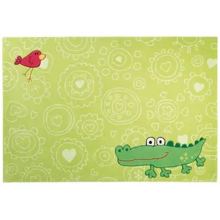 Sigikid Kinderteppich Happy Zoo Crocodile SK-3341-01 grün 120 x 180 cm