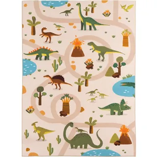 KADIMA DESIGN TINO Kinderteppich 140 x 200 cm Beige