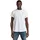 Ribbed Kurzarm-T-Shirt White 2XS