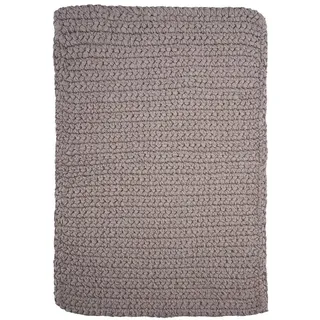 House Doctor Badezimmer Teppich Crochet rechteckig, 90 x 60 cm, Grau