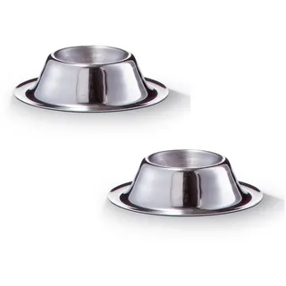 Neuetischkultur Eierbecher Eierbecher 2 Stück Edelstahl, (2 Eierbecher) silberfarben