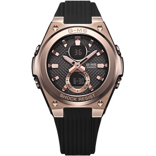 CASIO Damen Analog – Digital Quarz Uhr mit Resin Armband MSG-C100G-1AER