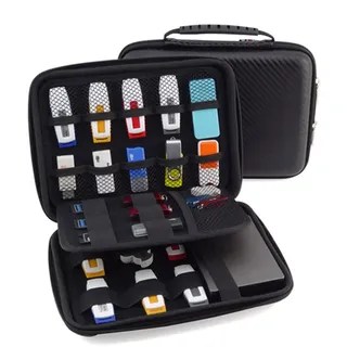FunYoung USB-Speicherstick Organizer Aufbewahrungs Tasche Case Organizer für USB Sticks SD Speicherkarte Hülle Zubehöre Sammlung