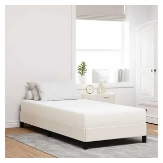 vidaXL Matratze Creme 90 x 200 cm Stoff