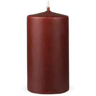 HS Candle Stumpenkerze 12 cm Braun