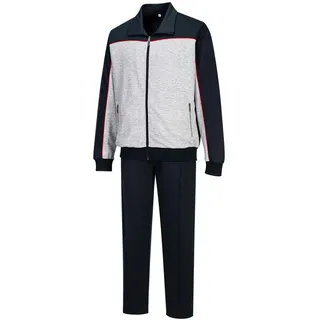Herbold Sportswear Trainingsanzug Herren Freizeitanzug (2-tlg), mit Frontbiese, auch in Kurzgröße blau|grau|rot 56