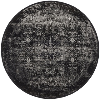 Teppich OCI DIE TEPPICHMARKE "BESTSELLER MAGIC" Teppiche Gr. Ø 160 cm, 8 mm, 1 St., schwarz (schwarz, grau) Orientalische Muster