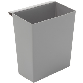 PROREGAL Einsatzbehälter für viereckigen kegelförmigen Papierkorb | HxBxT 26,5x15x24cm | Kunststoff | Grau