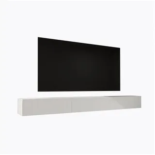 mai & mai Fernsehtisch Lowboard 300x40,2x30 cm Weiß Holz