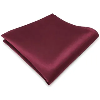 TigerTie Einstecktuch in rot bordeaux einfarbig 30 x 30 cm - Einstecktuchgröße: ca. Länge 30 cm, Breite 30 cm